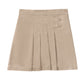 Girls' Stretch Pleated Tab Scooter - 55121AZ - Khaki