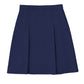 Girls' Longer Length Kick Pleat Skirt - 55791A - Dark Navy