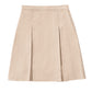 Girls' Longer Length Kick Pleat Skirt - 55791A - Khaki