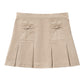 Girls' Stretch Bow Pocket Scooter - 55982AZ - Khaki
