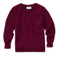 Youth Unisex Long Sleeve V-neck Sweater - 56702 - Burgundy