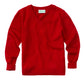Youth Unisex Long Sleeve V-neck Sweater - 56702 - Red