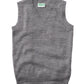 Youth Unisex V- Neck Sweater Vest - 56912 - Heather Gray