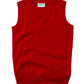 Youth Unisex V- Neck Sweater Vest - 56912 - Red