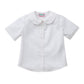 Girls' Short Sleeve Peter Pan Blouse - 57552 - White