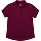 Girls' Short Sleeve Moisture Wicking Polo - 58632 - Burgundy