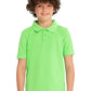 Unisex Youth Short Sleeve Pique Polo - 68112 - Green