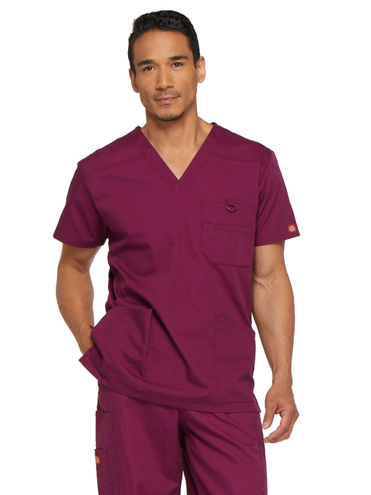 Men's 5-Pocket V-Neck Top - 81906 - Wine