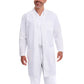 Unisex Three-Pocket 40" Full-Length Lab Coat - 83403 - White