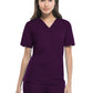 Unisex 1-Pocket Tuckable V-Neck Top - 83706 - Eggplant