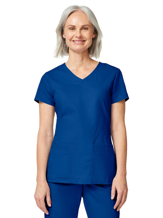 Women's 4-Pocket V-Neck Top - 85906 - Royal
