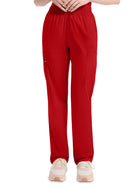 Women's 6-Pocket Natural Rise Tapered Leg Pant - 86106 - Red