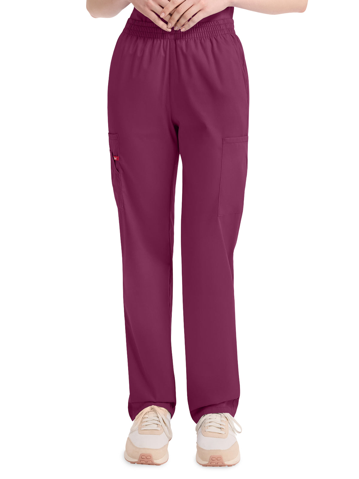 Women's 6-Pocket Natural Rise Tapered Leg Pant - 86106 - Wine