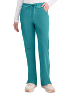 Women's 6-Pocket Mid Rise Cargo Pant - 86206 - Teal Blue