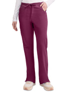 Women's 6-Pocket Mid Rise Cargo Pant - 86206 - Wine
