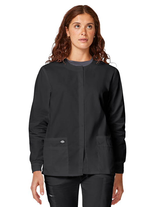 Women's 5-Pocket Snap Front Warm-Up Jacket - 86306 - Black