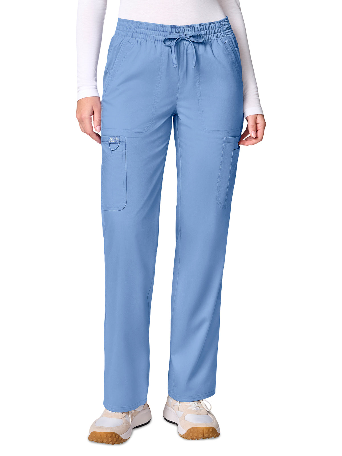 Women's 12-Pocket Scrub Pant - CK00002 - Ciel Blue