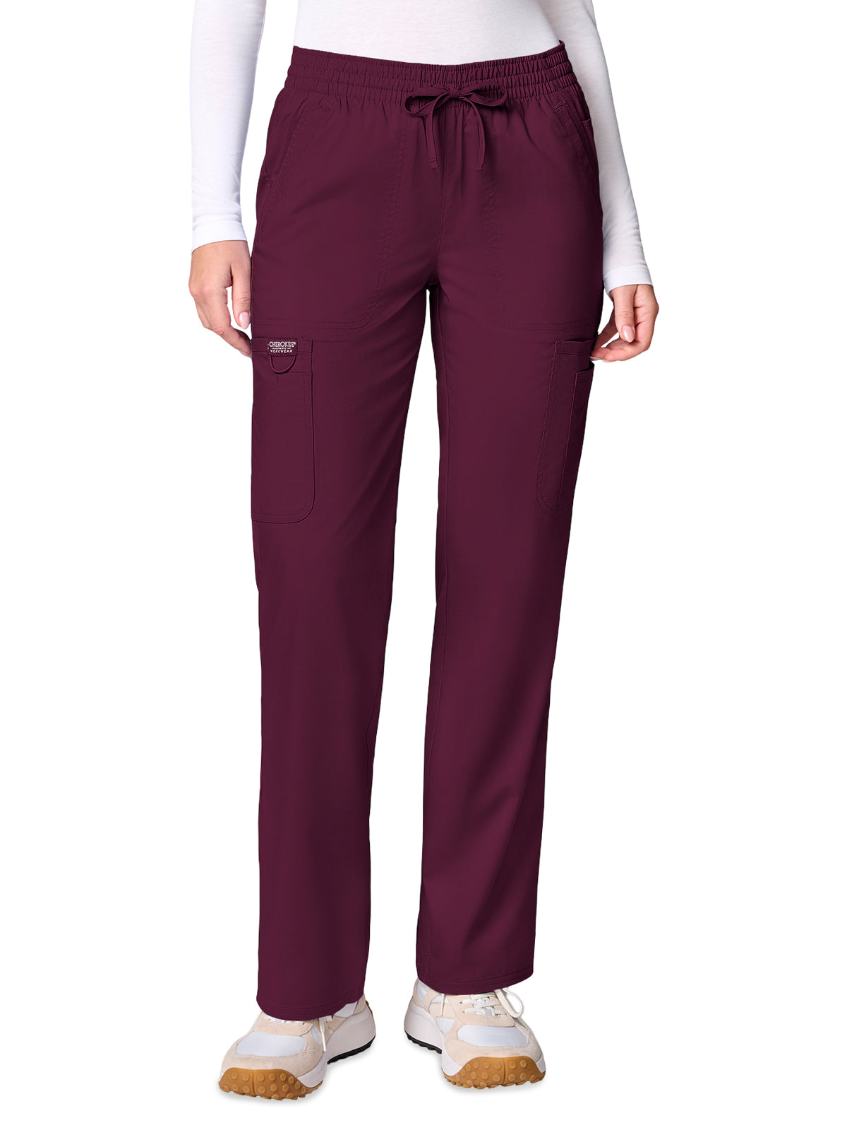 Women's 12-Pocket Scrub Pant - CK00002 - Wine