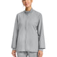 Women's 2-Pocket Zip Up Scrub Jacket - CK00013A - Grey