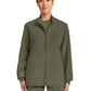 Women's 2-Pocket Zip Up Scrub Jacket - CK00013A - Olive