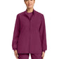 Women's 2-Pocket Zip Up Scrub Jacket - CK00013A - Wine