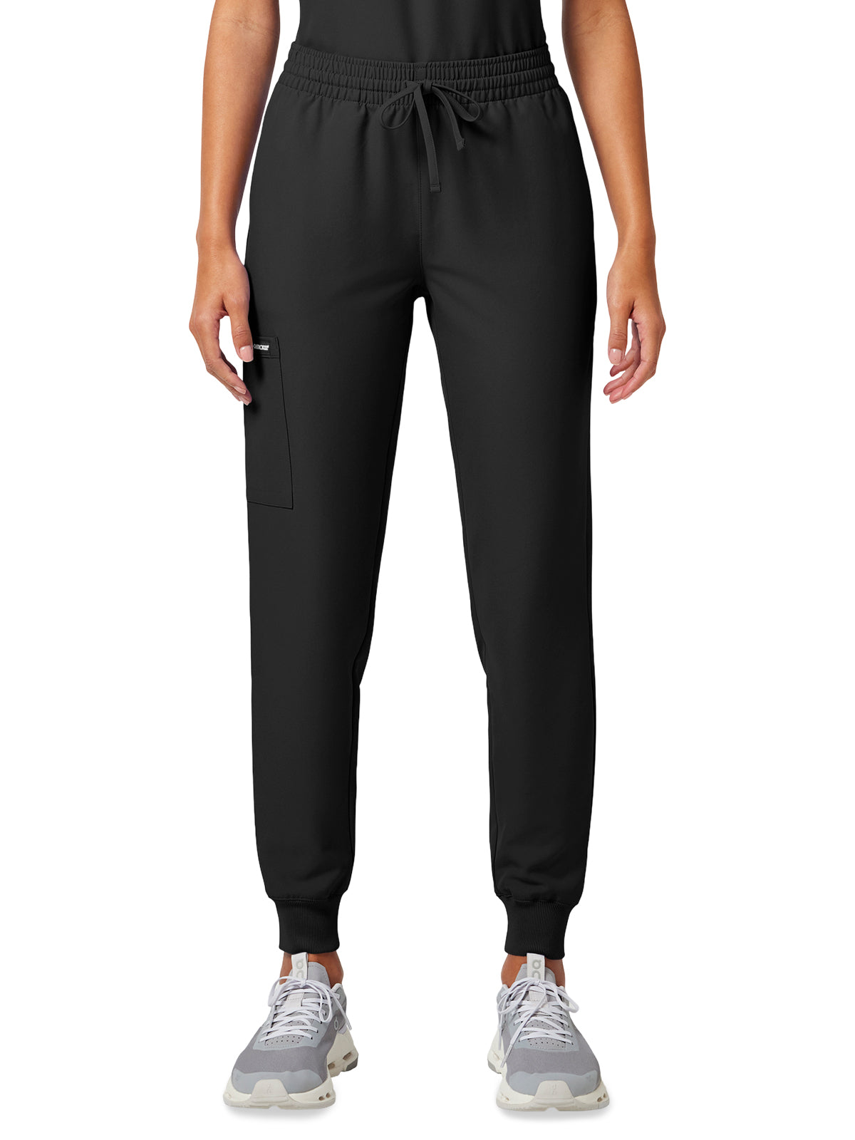 Women's 5-Pocket Mid Rise Jogger Pant - CK00034A - Black