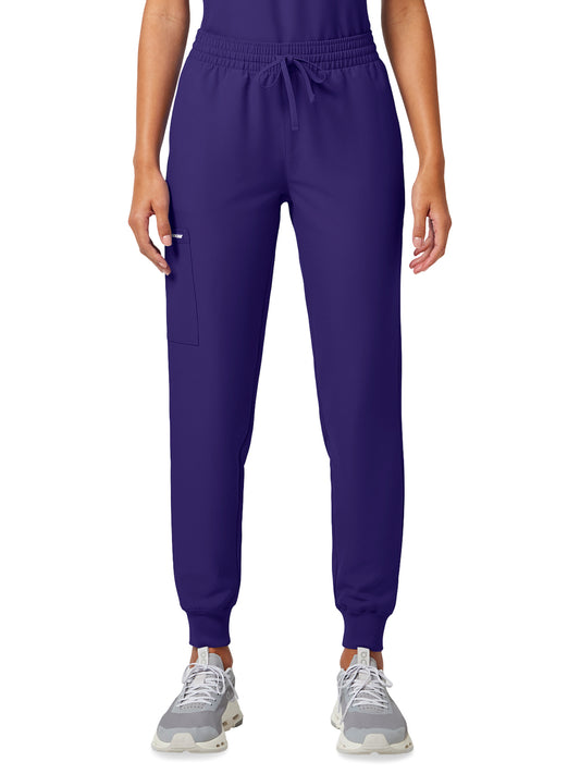 Women's 5-Pocket Mid Rise Jogger Pant - CK00034A - Grape