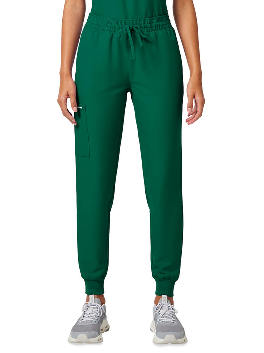 Women's 5-Pocket Mid Rise Jogger Pant - CK00034A - Hunter Green