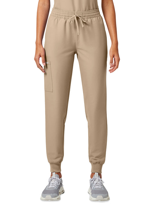 Women's 5-Pocket Mid Rise Jogger Pant - CK00034A - Khaki