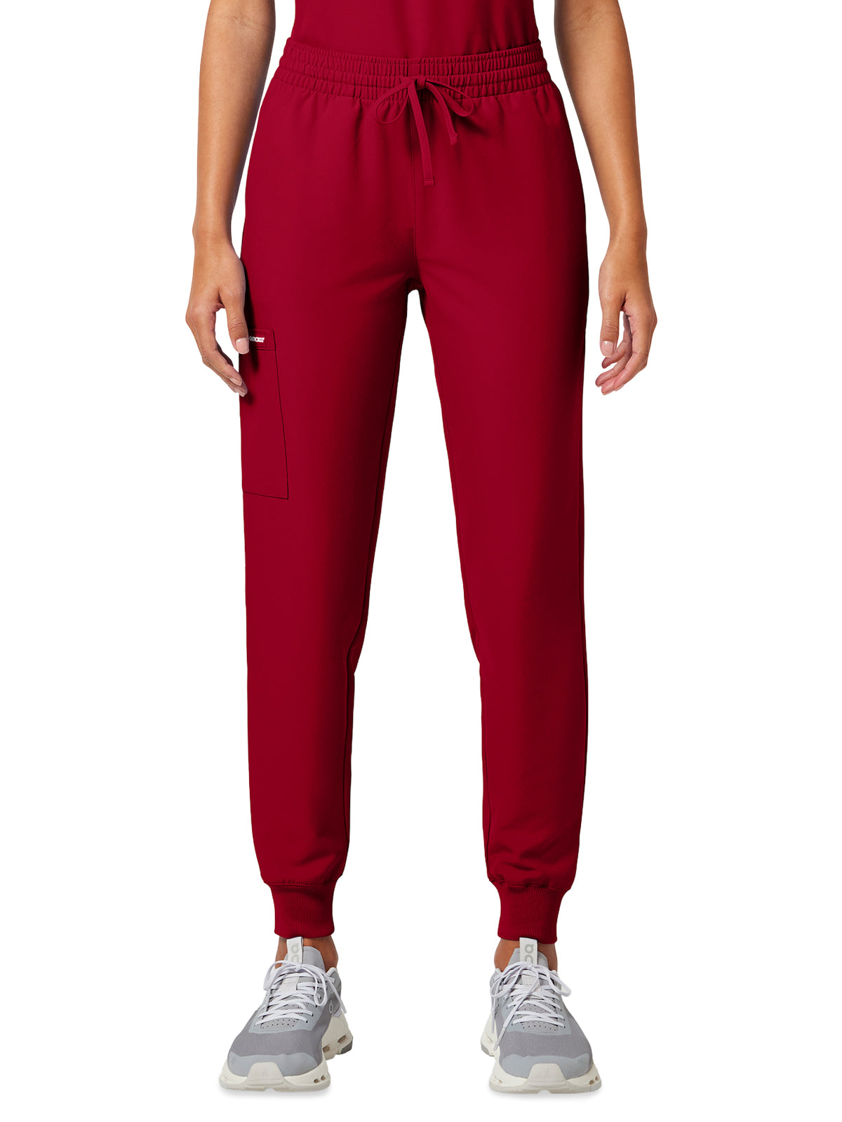 Women's 5-Pocket Mid Rise Jogger Pant - CK00034A - Red