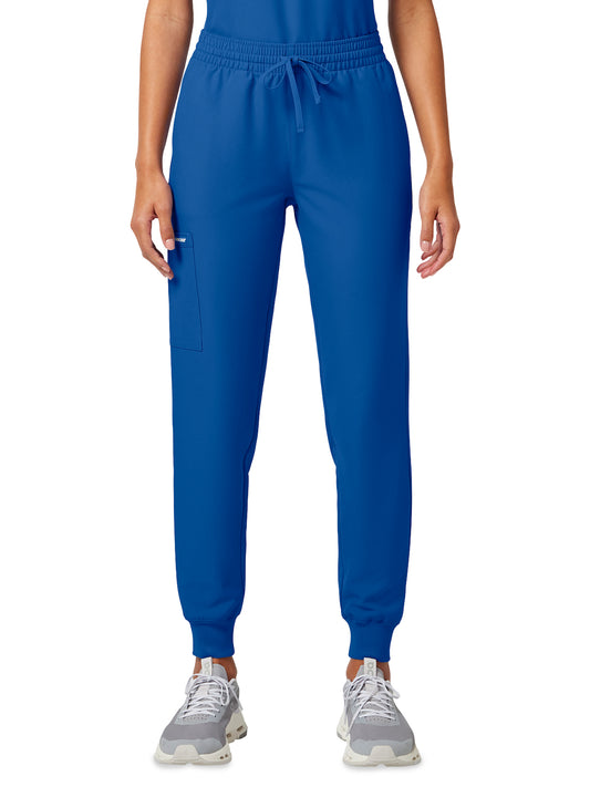 Women's 5-Pocket Mid Rise Jogger Pant - CK00034A - Royal
