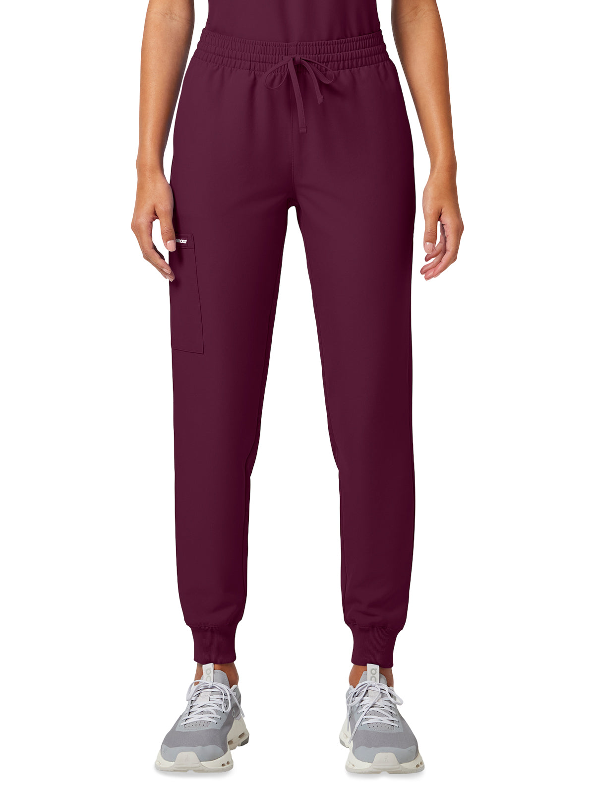 Women's 5-Pocket Mid Rise Jogger Pant - CK00034A - Wine