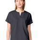Women's 3-Pocket Mandarin Collar Top - CK00038 - Pewter
