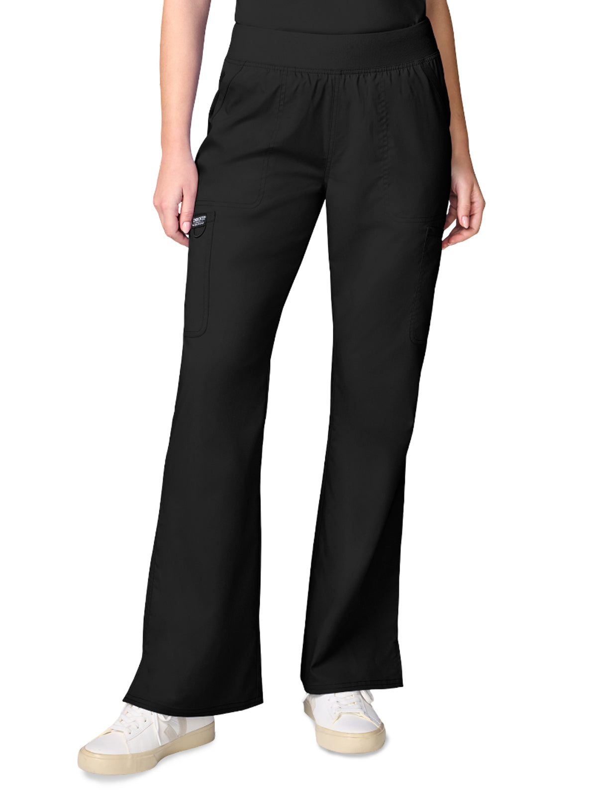 Women's 3-Pocket Flared Cargo Pant - CK00039 - Black