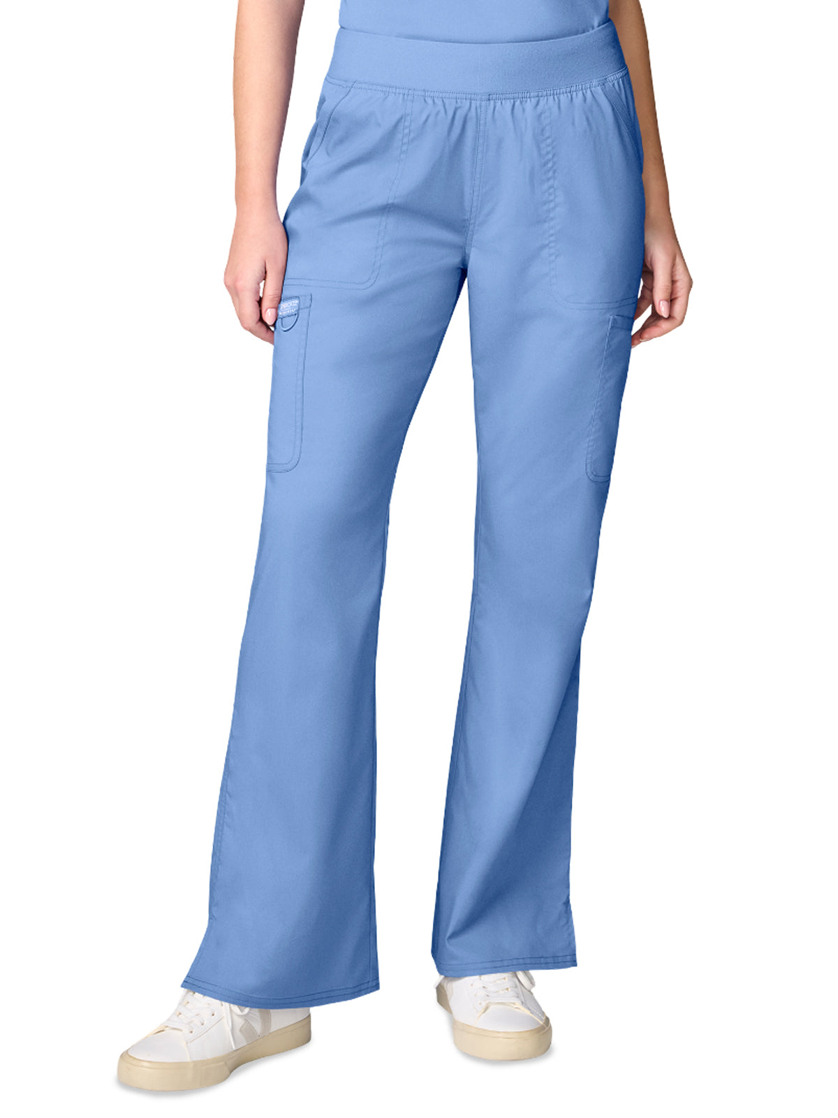 Women's 3-Pocket Flared Cargo Pant - CK00039 - Ciel Blue
