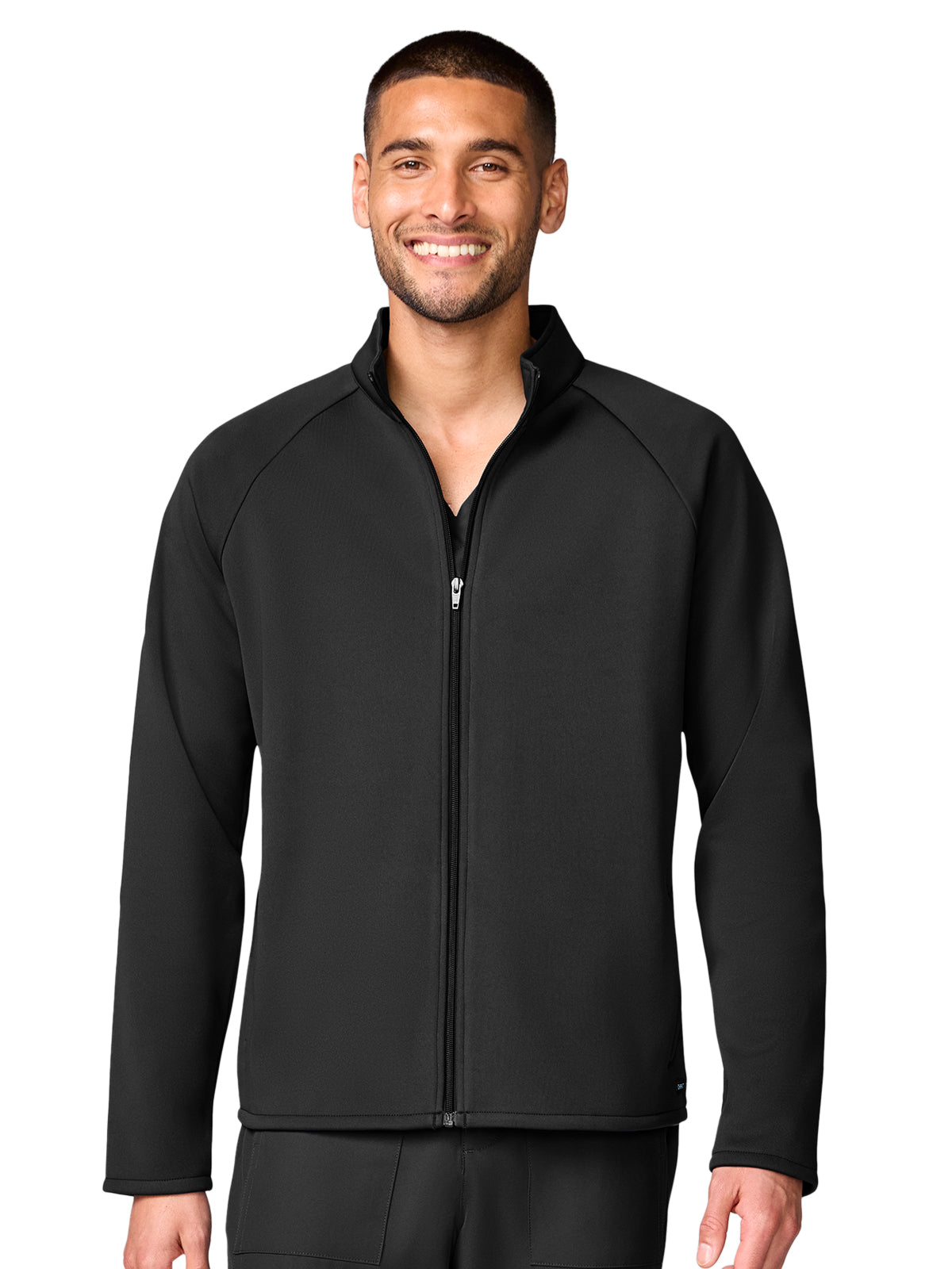 Men's 4-Pocket Fleece Jacket - CK00069 - Black