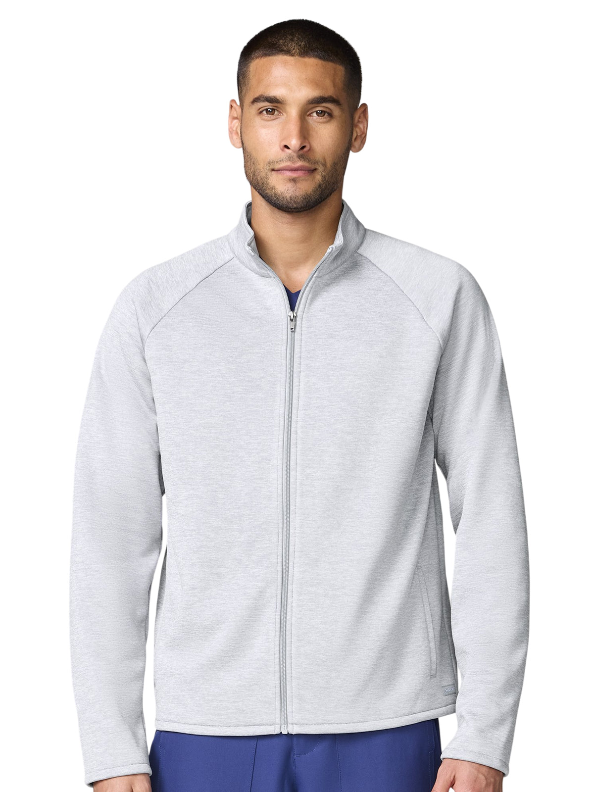 Men's 4-Pocket Fleece Jacket - CK00069 - Heather Grey