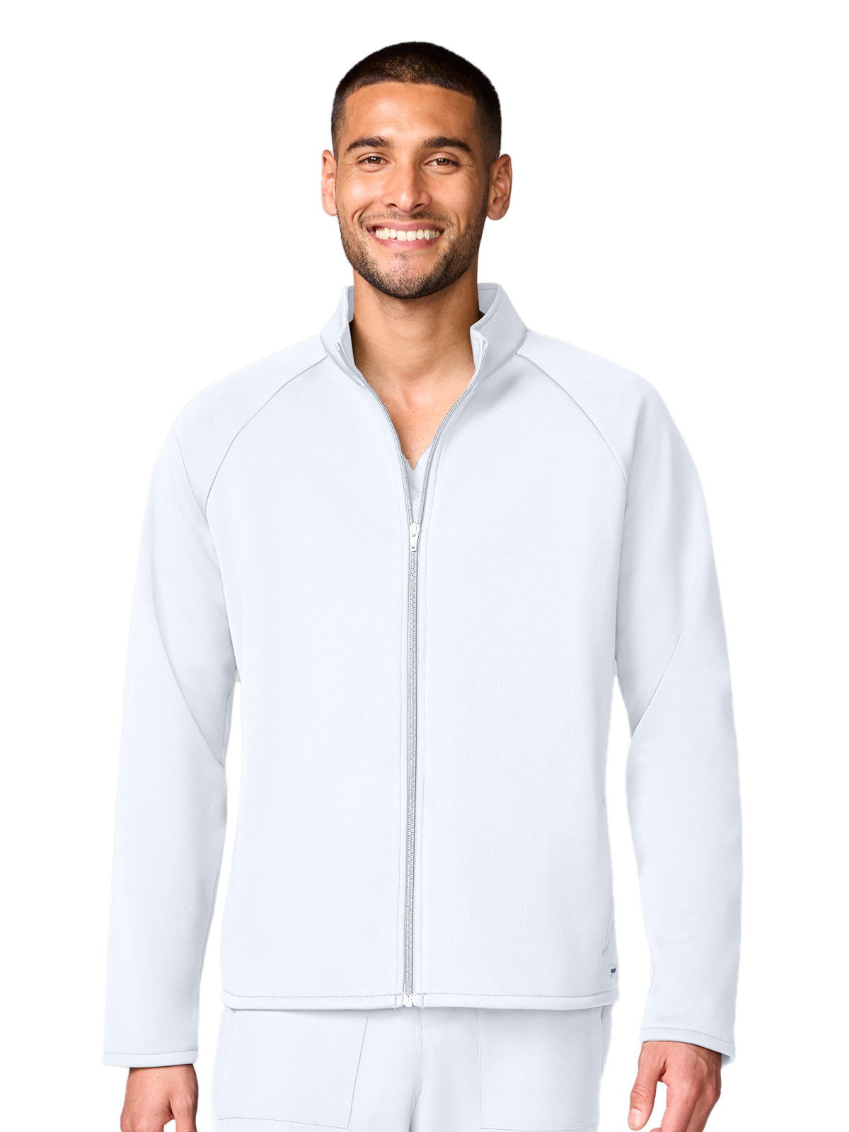 Men's 4-Pocket Fleece Jacket - CK00069 - White