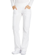 Women's 4-Pocket Mid Rise Pant - CK002 - White