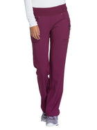 Women's 4-Pocket Mid Rise Pant - CK002 - Wine