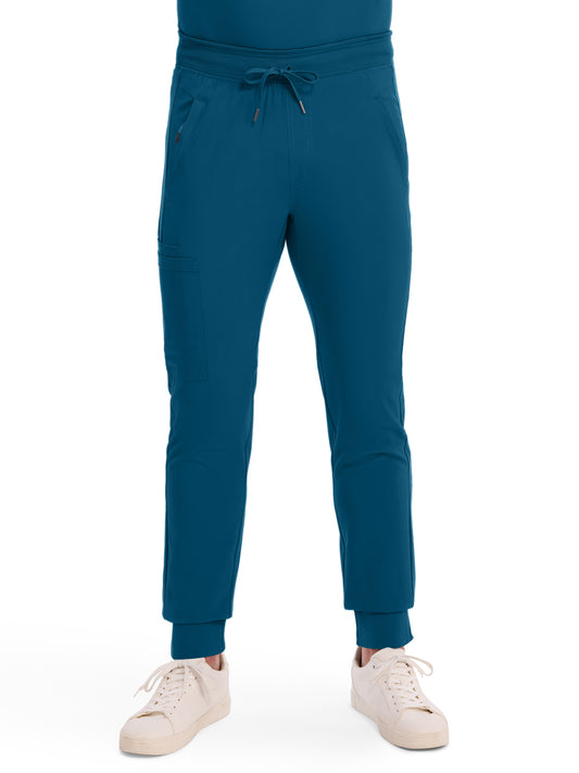 Men's 5-Pocket Mid Rise Jogger Pant - CK004A - Caribbean Blue