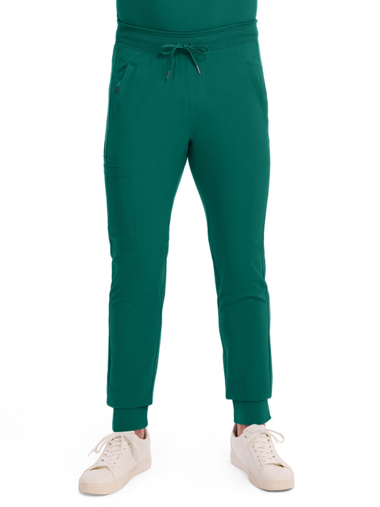 Men's 5-Pocket Mid Rise Jogger Pant - CK004A - Hunter Green