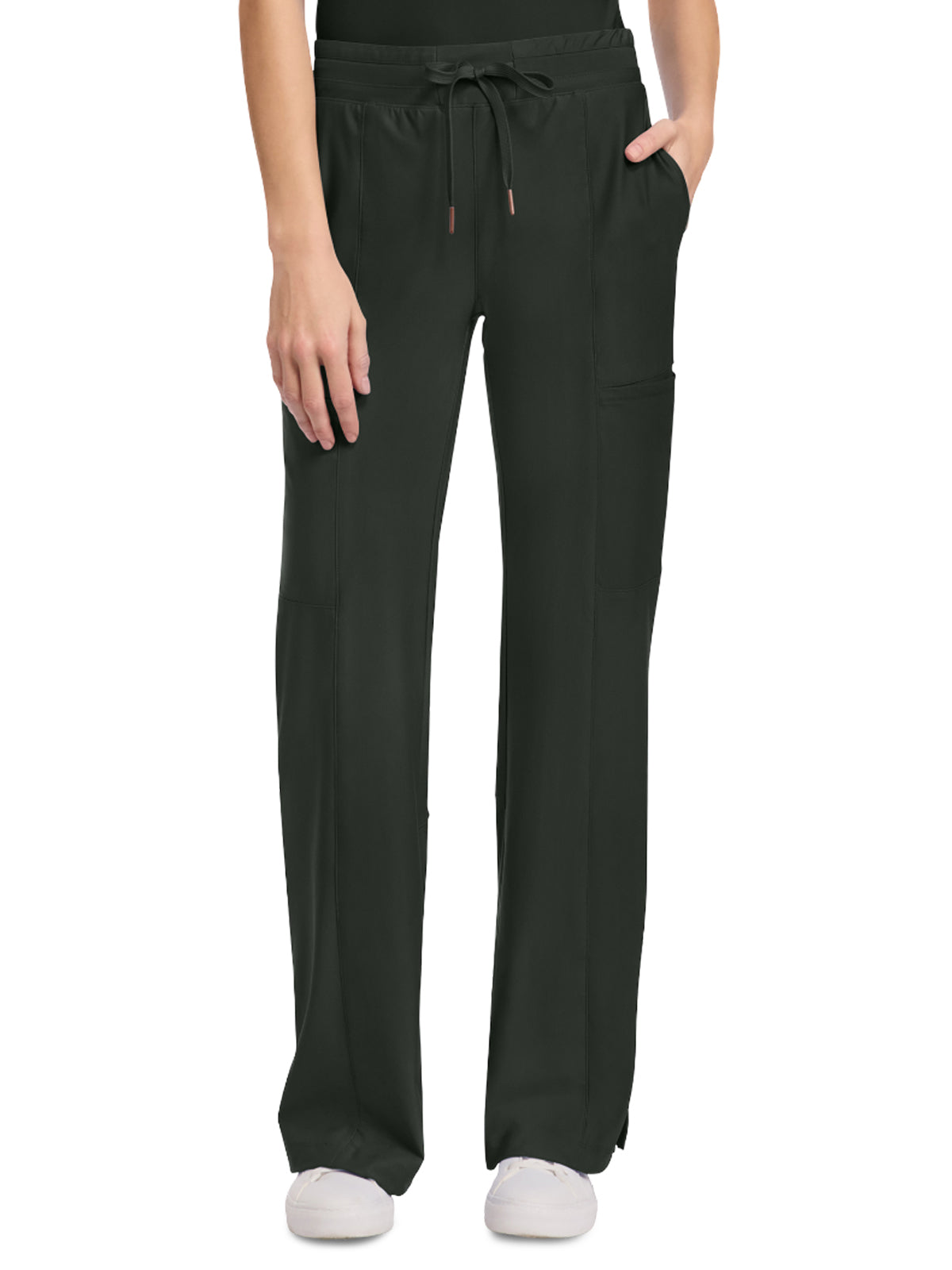 Women's 5-Pocket Trouser Leg Pant - CK026 - Olive Branch