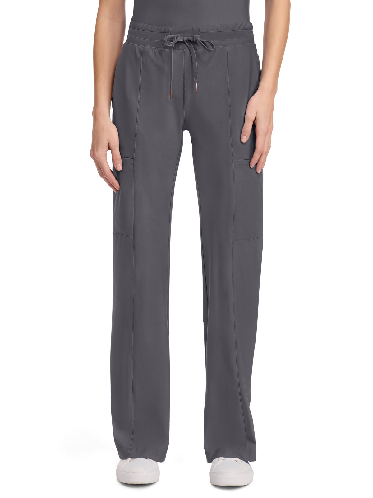 Women's 5-Pocket Trouser Leg Pant - CK026 - Pewter