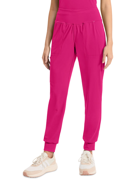 Women's 5-Pocket Jogger Pant - CK033 - Tropical Hibiscus