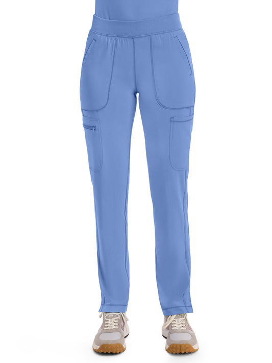 Women's 6- Pocket Mid Rise Tapered Leg Pant - CK065A - Ciel