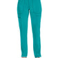 Women's 6- Pocket Mid Rise Tapered Leg Pant - CK065A - Teal Blue