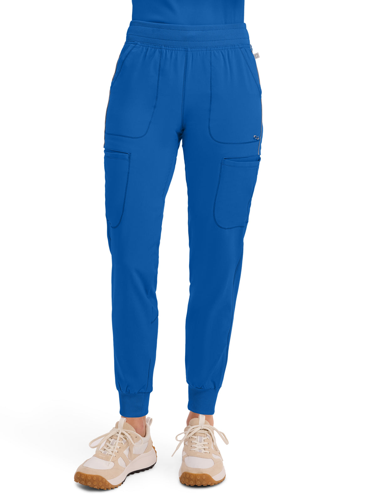 Women's 6-Pocket Mid Rise Jogger - CK080A - Royal