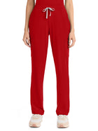 Women's 5-Pocket Straight Leg Pant - CK096 - Red