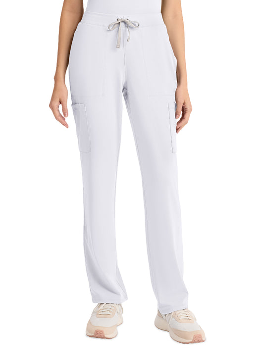 Women's 5-Pocket Straight Leg Pant - CK096 - White